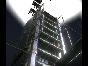 sci-fi ladders and stairs green 3D मॉडल
