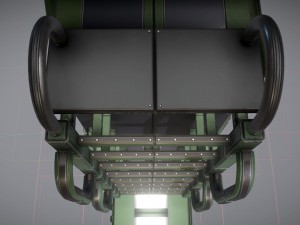 sci-fi ladders and stairs green 3D मॉडल