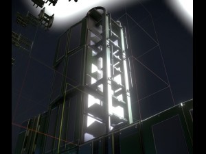sci-fi ladders and stairs green 3D मॉडल