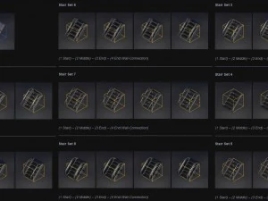 sci-fi ladders and stairs green 3D Model