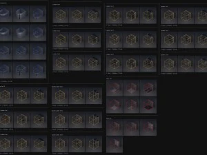 sci-fi ladders and stairs green 3D Model