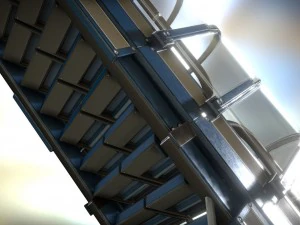sci-fi ladders and stairs blue 3D Model