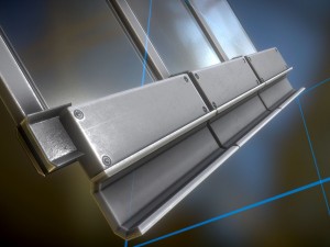 sci-fi ladders and stairs white plastic 3D Model