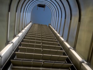 sci-fi ladders and stairs white plastic 3D Model