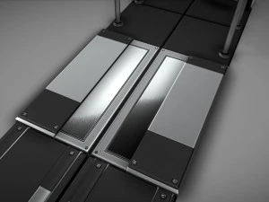 sci-fi ladders and stairs silver 3D Model
