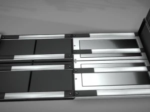 sci-fi ladders and stairs silver 3D Model
