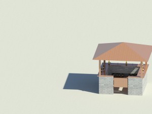 outdoor bar 3D-Modell