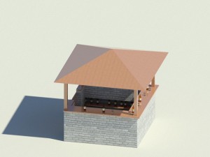 outdoor bar 3D-Modell