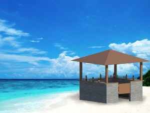 bar ao ar livre Modelo 3D