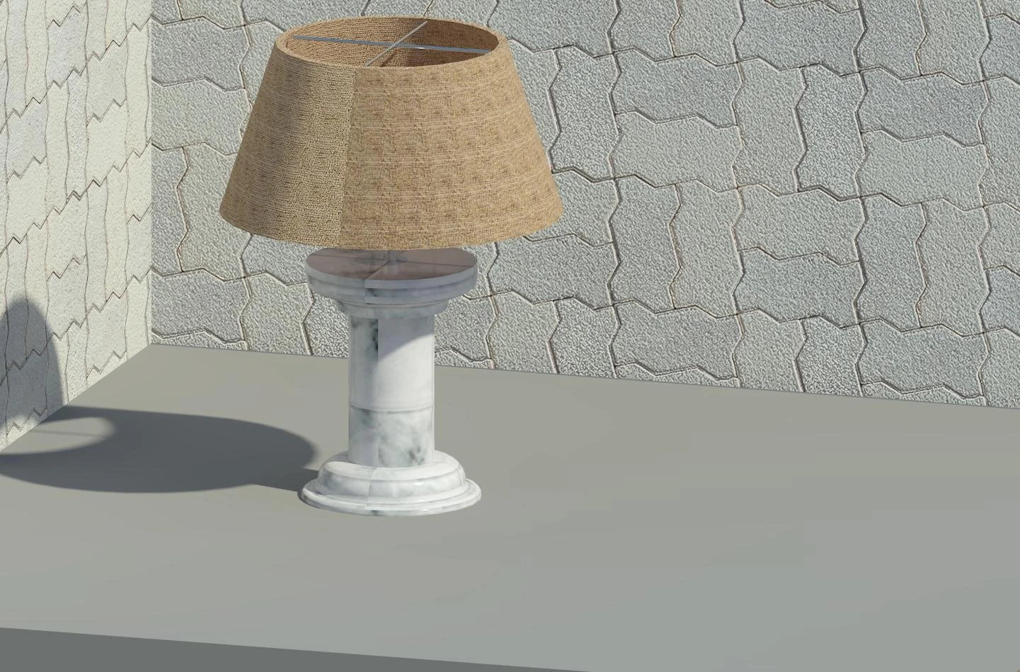 marble lamp 3D Model .c4d .max .obj .3ds .fbx .stl .blend 