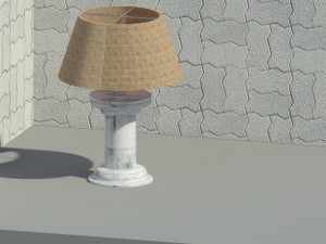 marble lamp Modelo 3D