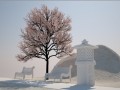 little park in the morning Model 3D