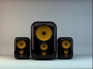 lindo mini alto-falante Modelo 3D