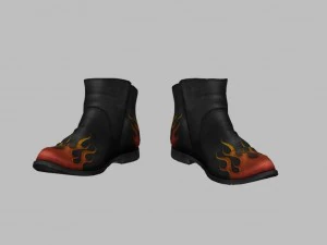 biker boots 3D Model