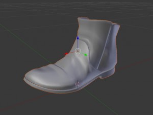 biker boots Modèle 3D