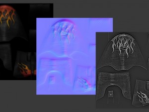 biker boots Modèle 3D