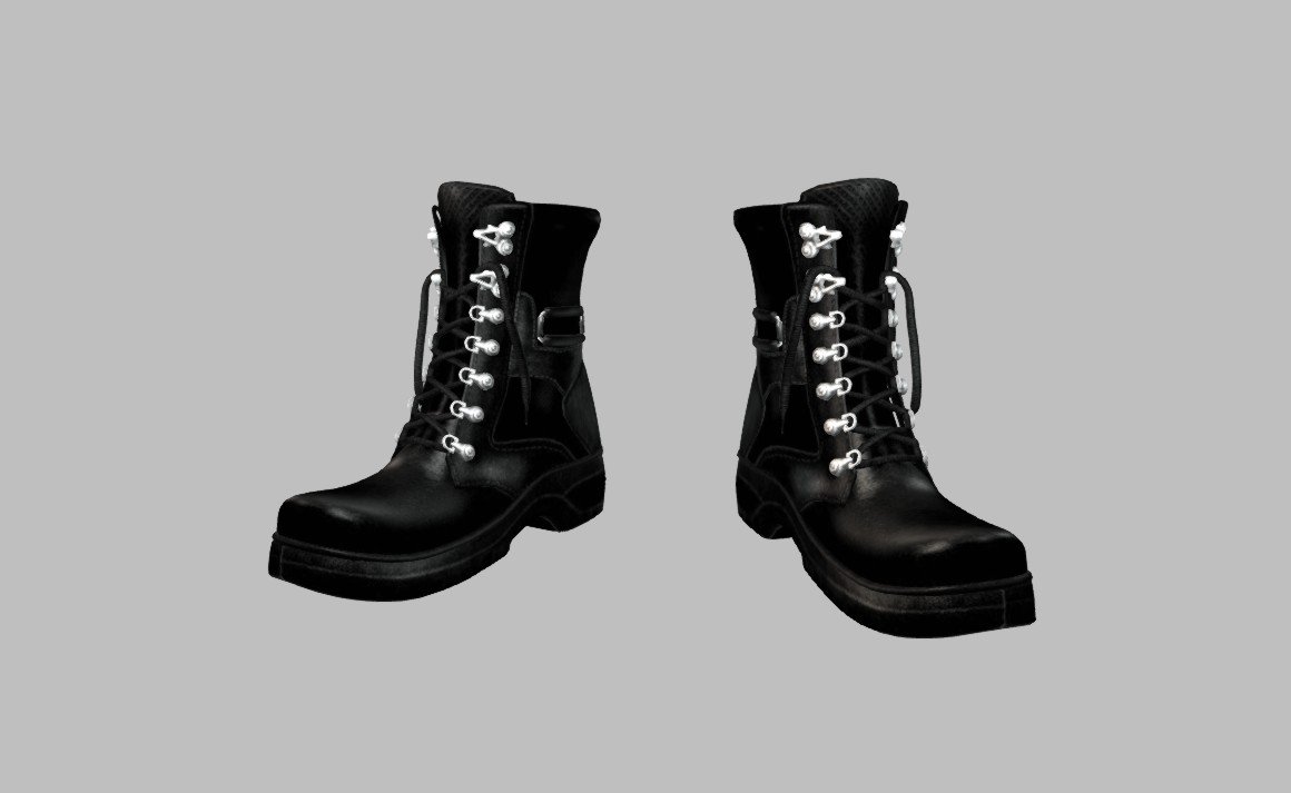 A3boots. BW Combat 3d model serg213