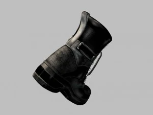 black tactical boots 3D Model