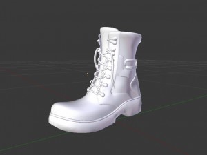 black tactical boots Modelo 3D