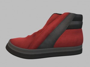 red boots 3D Model