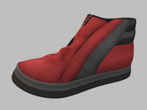 red boots 3D Model