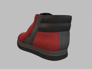 red boots 3D Model