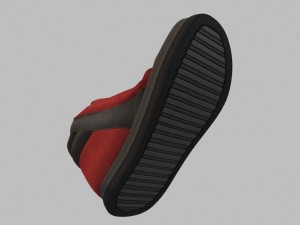 red boots 3D Model