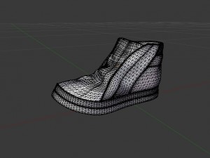 red boots 3D Model