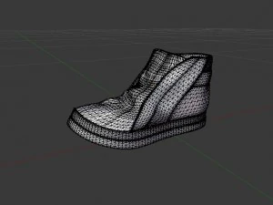 red boots 3D Model