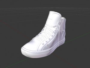 black sneakers Modelo 3D