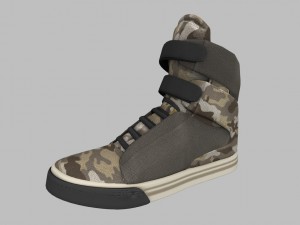 sneakers camo 3D Model