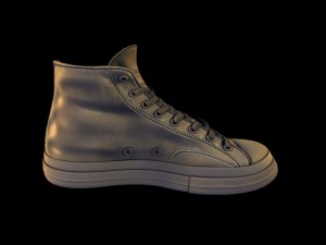 golden kickers sneakers chucks Modelo 3D