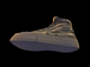 t&ecirc;nis kickers dourados Modelo 3D