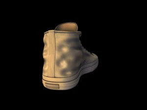 t&ecirc;nis kickers dourados Modelo 3D