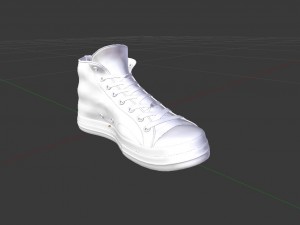 golden kickers sneakers chucks Modelo 3D