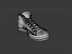 golden kickers sneakers chucks Modelo 3D