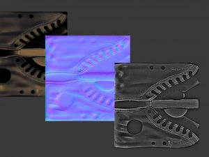 t&ecirc;nis kickers dourados Modelo 3D