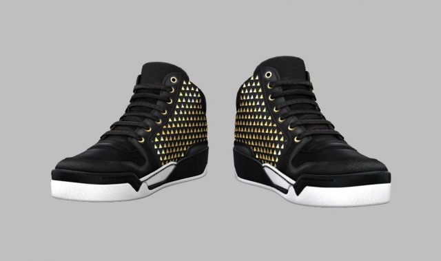 sneakers goldtips 3D-Modell .c4d .max .obj .3ds .fbx .stl .blend 