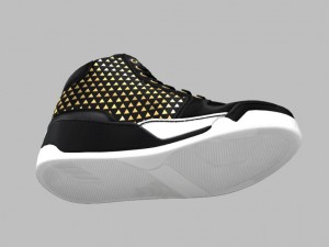 sneakers goldtips 3D-Modell