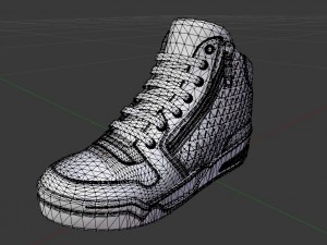 sneakers goldtips 3D-Modell