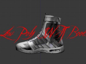 low poly swat boots low poly game ready 3D Model