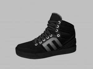 black sneakers n36 3D Model