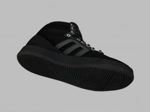 black sneakers n36 3D Model