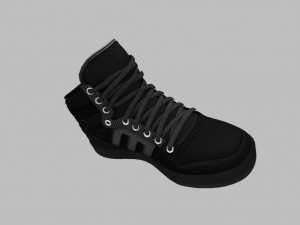 black sneakers n36 3D Модель