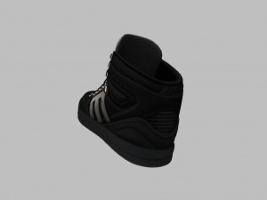 black sneakers n36 3D Модель