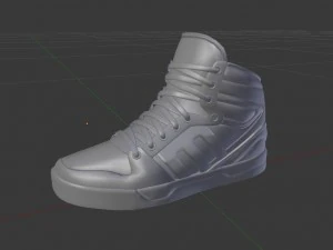 black sneakers n36 3D Model