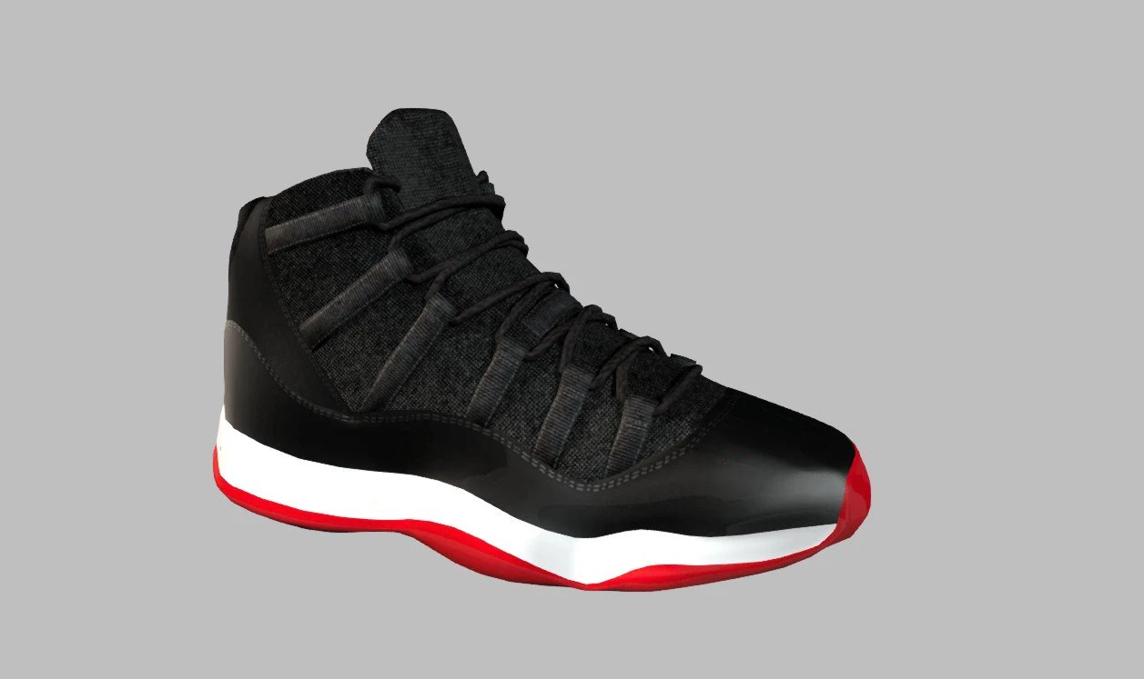 nike air jordans 3D Model .c4d .max .obj .3ds .fbx .stl .blend 