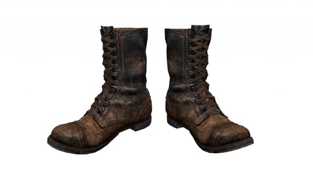 used soldiers boots 3D Model .c4d .max .obj .3ds .fbx .stl .blend 