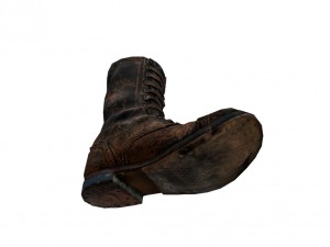used soldiers boots 3D Model