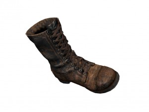 used soldiers boots 3D Model